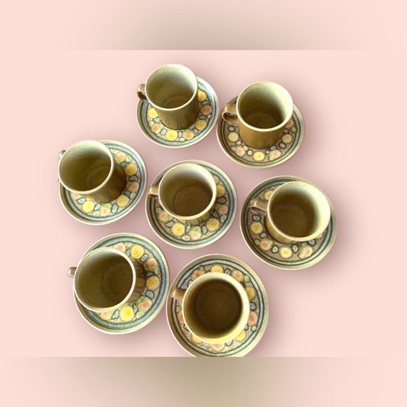 Franciscan Pottery Cups & Saucer Sets - Picture 6 of 10